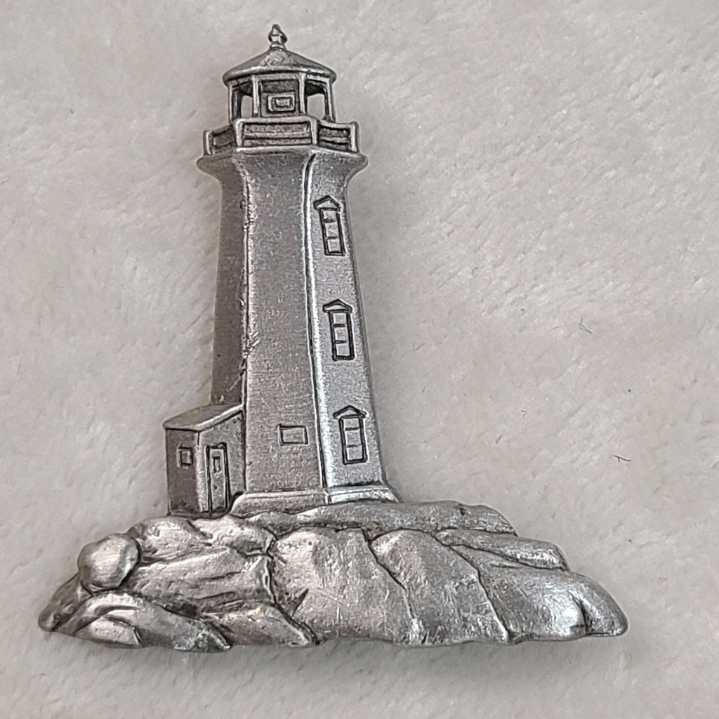 Vintage Jj Jonette Jewelry Lighthouse Brooch 30$
